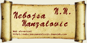 Nebojša Manzalović vizit kartica